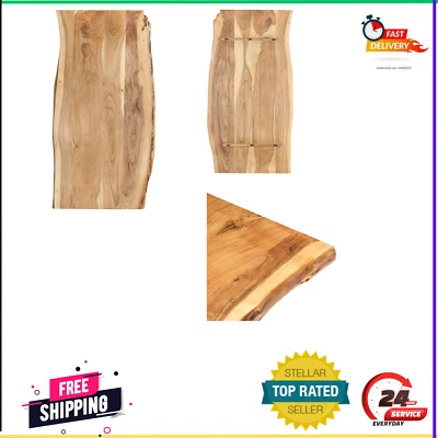 £61.39 • Buy Solid Acacia Wood Table Top Edge Of Tree Replacement For Coffee Dining Table