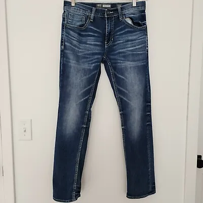 BKE Buckle Mason Taper Blue Jeans Mens Size 32 • $39.99