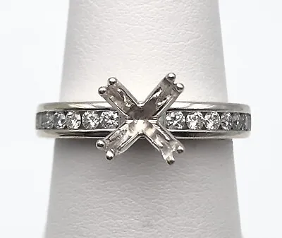 A. Jaffe 18k White Gold Ring Engagement Ring Semi-mount 0.45cts Diamonds • $1395