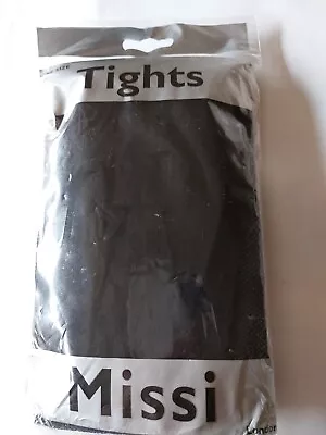 Missi Designer Black Nylon Tights. One Size  • £2.99