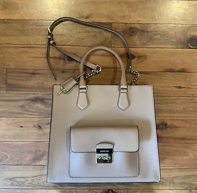 Michael Kors Crossbody Purse With Front Pouch And Lock • $59.99