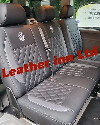 Vw Transporter T5 T6 Seat Cover Second Row 1+2 With Vw Logos • $247.67