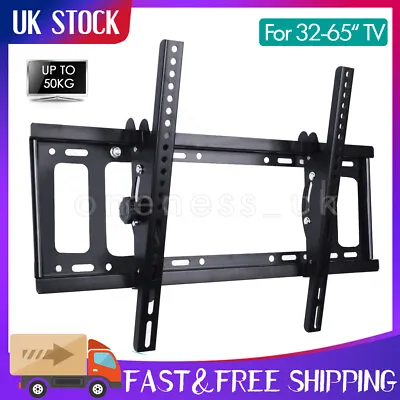 Tilt TV Wall Bracket Mount 32 40 42 46 48 50 55 65 INCH Monitor SONY LG Samsung • £10.99