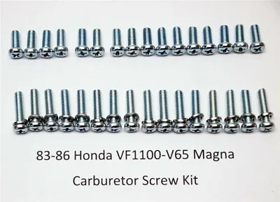 83-86 Honda VF1100C A V65 Magna Carburetor Screw Kit NEW • $18.95