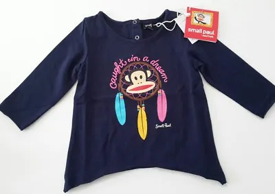 £2.95 • Buy Paul Frank Baby Top T-shirt 9 Months Designer Long Sleeves Blue Cheeky Monkey