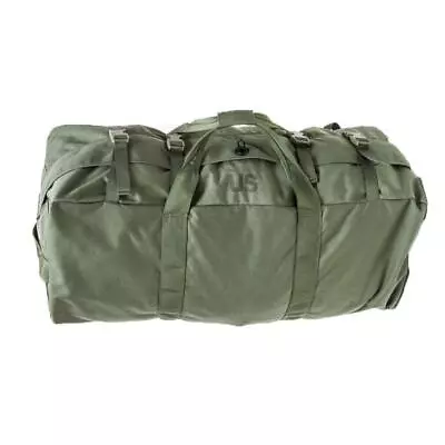 Improved Military Sea Bag Us Army Duffel Sack Deployment Pack Green Side Zipper • $38.95