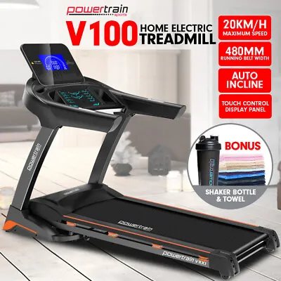 $1150 • Buy Powertrain V100 Treadmill Running Fitness Exercise Machine Home Gym Equipment