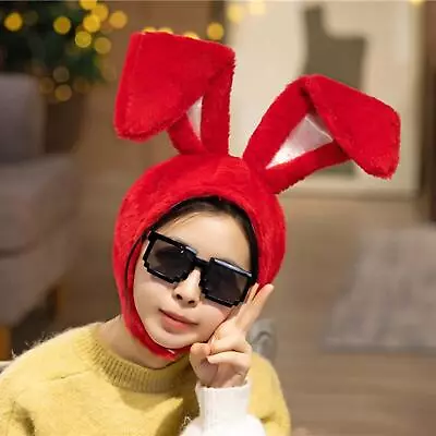 Rabbit Hat Long Ears Photo Props Headgear Dress Up Hat Ornament • £8.36