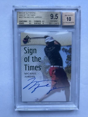 $9999.99 • Buy Michael Jordan Bgs 9.5/10 2014 SP Authentic Golf Sign Of The Times Auto
