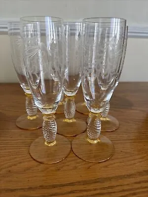 Vintage Pieroth Romer Champagne Flutes (7) • $35