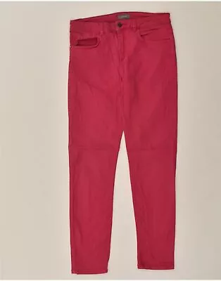 JAEGER Womens Slim Jeans US 10 Large W30 L27  Pink AV31 • £18.77