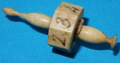 £0.99 • Buy ANTIQUE 19th CENTURY TOY SPINNING NUMBER TOP - VICTORIAN - 62 Mm