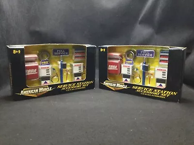Lot Of (2) American Muscle Service Station Accessory Set 1:18 Scale Access. NIB • $16.50