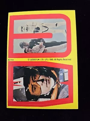 1980 Topps Star Wars Empire Strikes Back Series Sticker 6 • $4