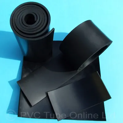 Rubber Sheet 6mm Neoprene Black Solid Engineering Gasket General Purpose • £1.49