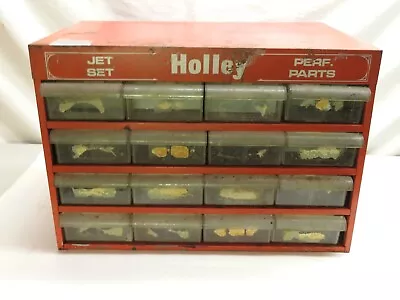Vintage Holley Carburetor Parts Cabinet Jet Set Equipped Auto Repair Garage • $82