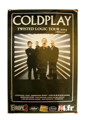 Coldplay Poster Europe Concert Cold Play Band Shot 2005 • $254.21