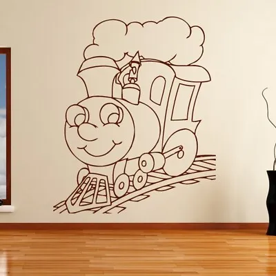 £14.99 • Buy Kids Cartoon Steam Engine Train Wall Art Sticker (AS10141)