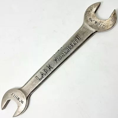 Vintage Lark Final Wrench H.w&s Ltd 1/4” Whit 5/16  Whit 25w Open Ended Spanner  • $12