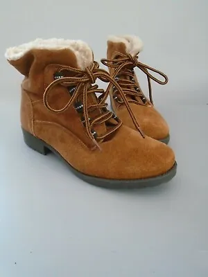  Cotton Traders Suede Lace Up Ankle Boots Size 5 • £24.99