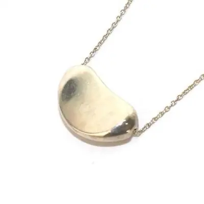 TIFFANY & CO. Elsa Peretti Bean Necklace Pendant 925 Silver Women's Accessories • $187