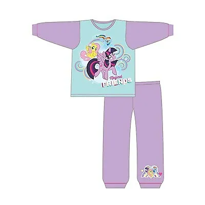 Girls My Little Pony MLP Long Pyjamas Set 12-18 18-24 Months 2-3 3-4 Years • £5.49