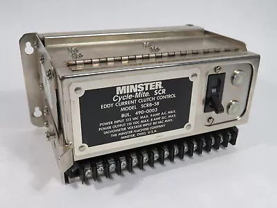 Minster SCRB-58 Eddy Current Clutch Control 110VDC 8A DC W/Internal Boards USED • $1299.99