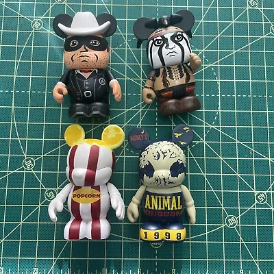 Disney Vinylmation Lot 3” Figurine Collectibles The LONE RANGER AND TONTO And Mo • $15