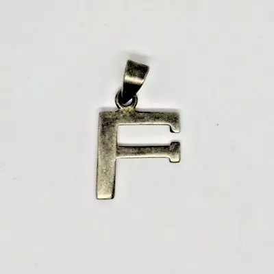 Beautiful Fine Silver F Shaped Pendant  • £8.50