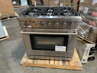 $1124.99 • Buy 36 In. Gas Range, 6 Burners, Stainless Steel (OPEN BOX, COSMETIC IMPERFECTIONS)