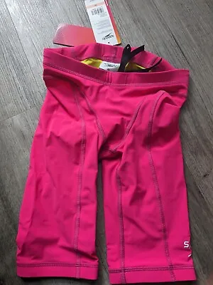 NWT Speedo Vanquisher Jammers Blazing Pink Mens 28 • $49