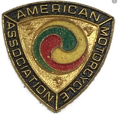 Vintage American Motorcycle Association Enamel Lapel Pin AMA • $6