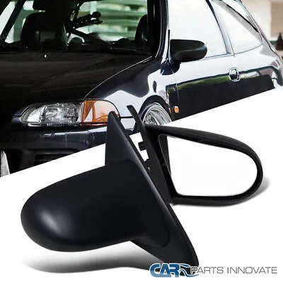 Fits 92-95 Honda Civic 2/3Dr Coupe Hatchback ABS JDM  Power Mirrors Pair • $51.25