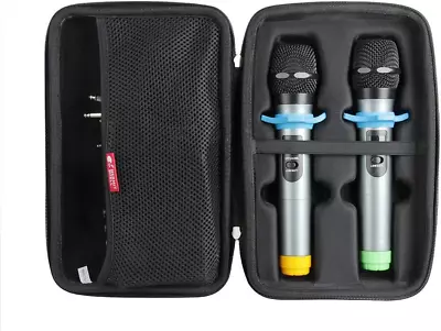Hard Travel Case For Fifine UHF Dual Channel Wireless Handheld Microphone System • $36.24