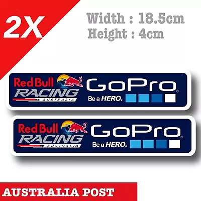 Red Bull Racing GoPro Be A Hero Slim Slap Vinyl Decal Sticker  • $7