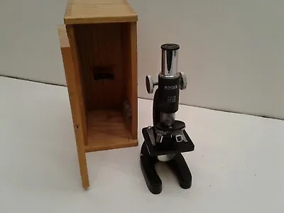 Micronta Student Microscope And Wooden Box 100X • $18