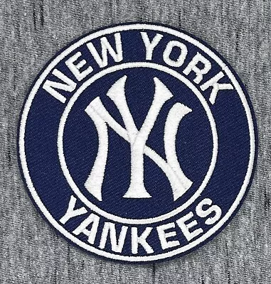 New York Yankees Embroidered Iron On Patch Approx. 2.75” Diameter Free Shipping • $4.99