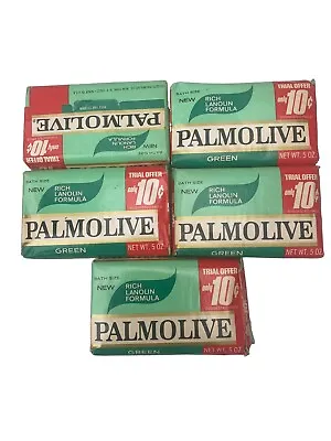 Colgate Palmolive Trial Offer 10 Cents Green Bath Soap Rich Lanolin Formula Vtg • $24.29