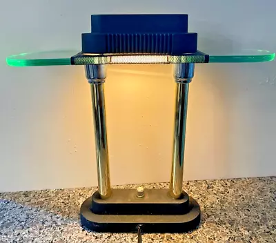 Vintage Mid Century Modern STYLE Kovacs Sonneman Era Dimmer GLASS TOP Lamp • $50