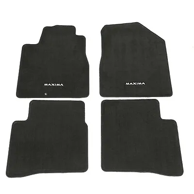 2000-2014 Nissan Maxima Black Carpet Floor Mats Front & Rear Set OEM NEW GENUINE • $118.29