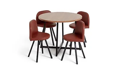 Habitat Nomad Oak Effect Dining Table & 4 Chairs • £278.99