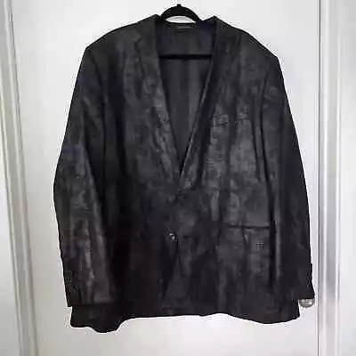 Unbranded Men's Faux Suede Blazer Coat Size 50XL 2 Button READ DESCRIPTION • $25