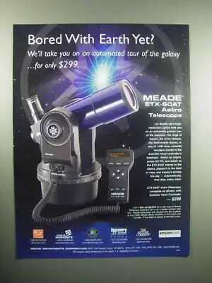 £18.13 • Buy 2000 Meade ETX-60AT Astro Telescope Ad - Bored Yet?
