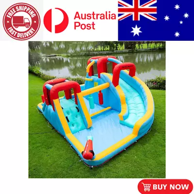 Inflatable Water Slide Bounce House With Double Slide Jumping Bouncy Castle W/P • $2599.99