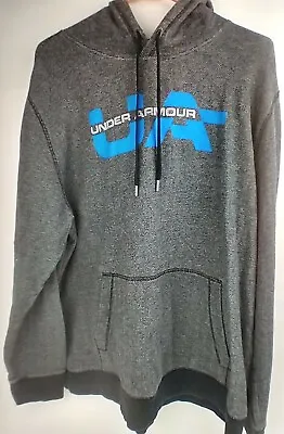 Under Armor UA Men’s XL Loose Gray Tweed Style Hoodie Sweatshirt Pullover • $30.83