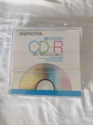 Memorex CD-R 52x 700MB 80 Min 10 Pack Blank Cds Music Photos • $16.75