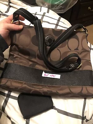 COACH F58318 Ava Women's Signature Tote Handbag - Brown/Black • $100