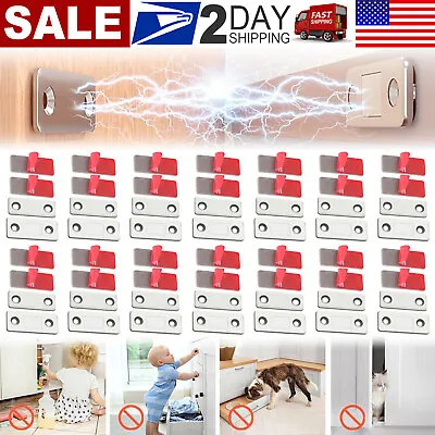 Lot Strong Magnetic Door Closer Cabinet Catch Latch Cupboard Ultra Thin Closures • $5.16