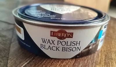 Liberon Dark Oak** Black Bison Wax Polish Paste 150ml Brand New  • £11.99