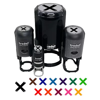 X Marks The Spot Treasure Map Self-Inking Rubber Stamp Ink Stamper • $11.99